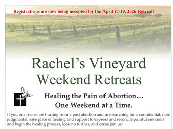 Respect Life Ministry - Rachel's Vineyard Retreat