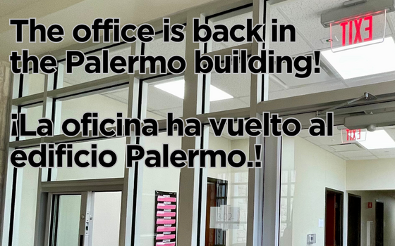 Office renovation completed - Renovación de la oficina completada