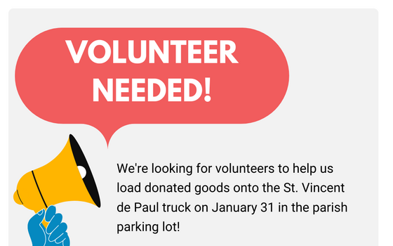 Stuff the Truck need Volunteers! January 31