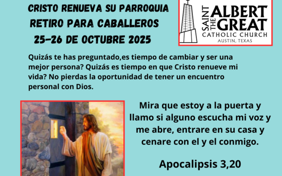 Un retiro para los caballeros 25-26 de octubre, 2025