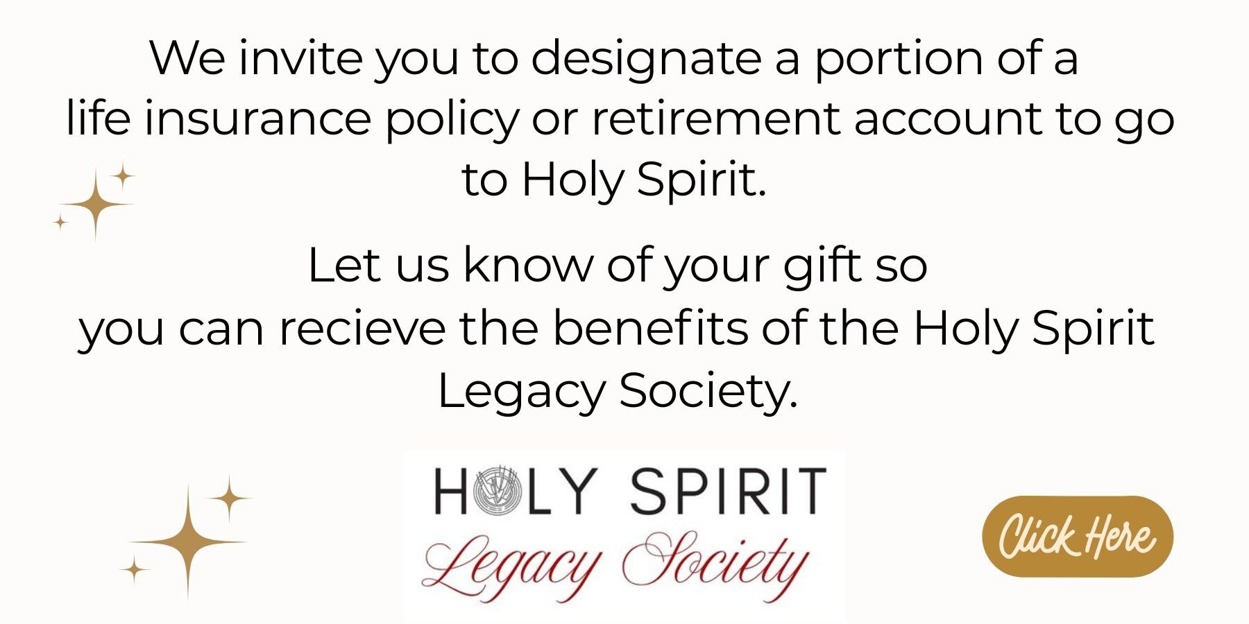 Join the Holy Spirit Legacy Society