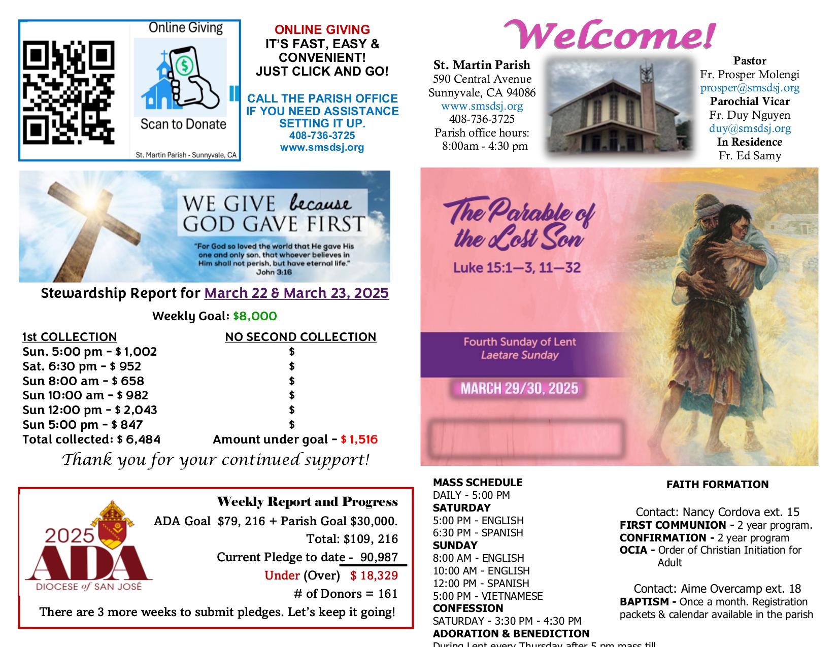march 30, 2025 Bulletin