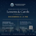 Chesterton Academy, Warwick: Festival of Lessons & Carols at Chesterton Academy