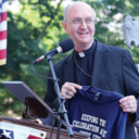 Bishop Lewandowski offers invocation at nation’s oldest continuous Patriotic Exercises, on July 4th