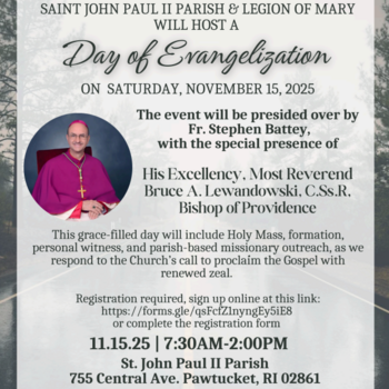 St. John Paul II Parish, Pawtucket: Day of Evangelization