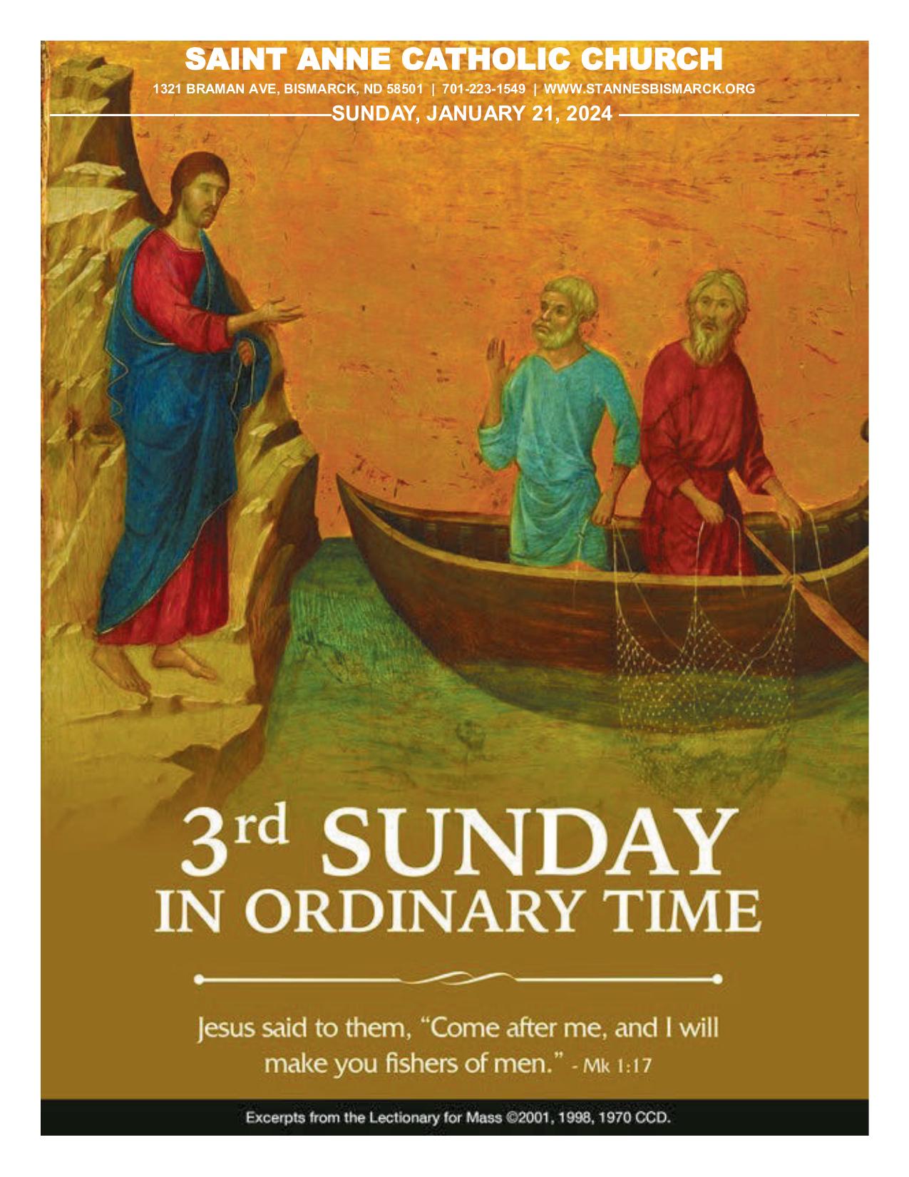 january 21, 2024 Bulletin