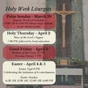 Holy Week Information