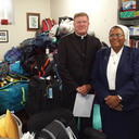 Hundreds of School Backpacks on their way to Haiti
