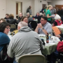 St. Patrick's teens serve fish for a mission