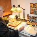 Icons and Advent - 90-year-old priest still writes icons almost daily
