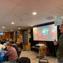 Local man speaks to Knights at Super Bowl party on day of prayer for autism spectrum disorders