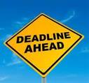 Bulletin Announcement Deadlines Through the Holidays: