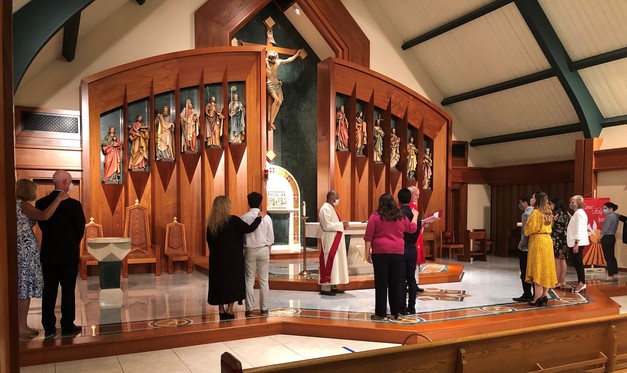 Due to pandemic restrictions, we held a private Confirmation ceremony at St. Ann's in June, 2020.  It was a beautiful moment for our candidates, families, and team.  Please continue to pray for our confirmandi!