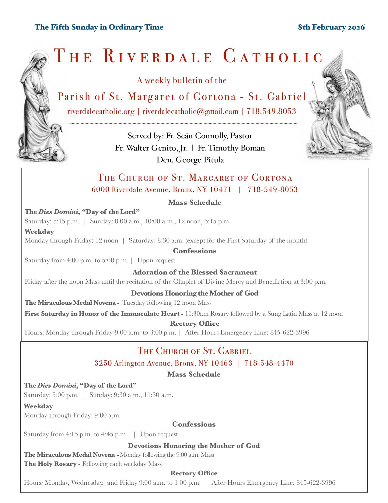 february 8, 2026 Bulletin