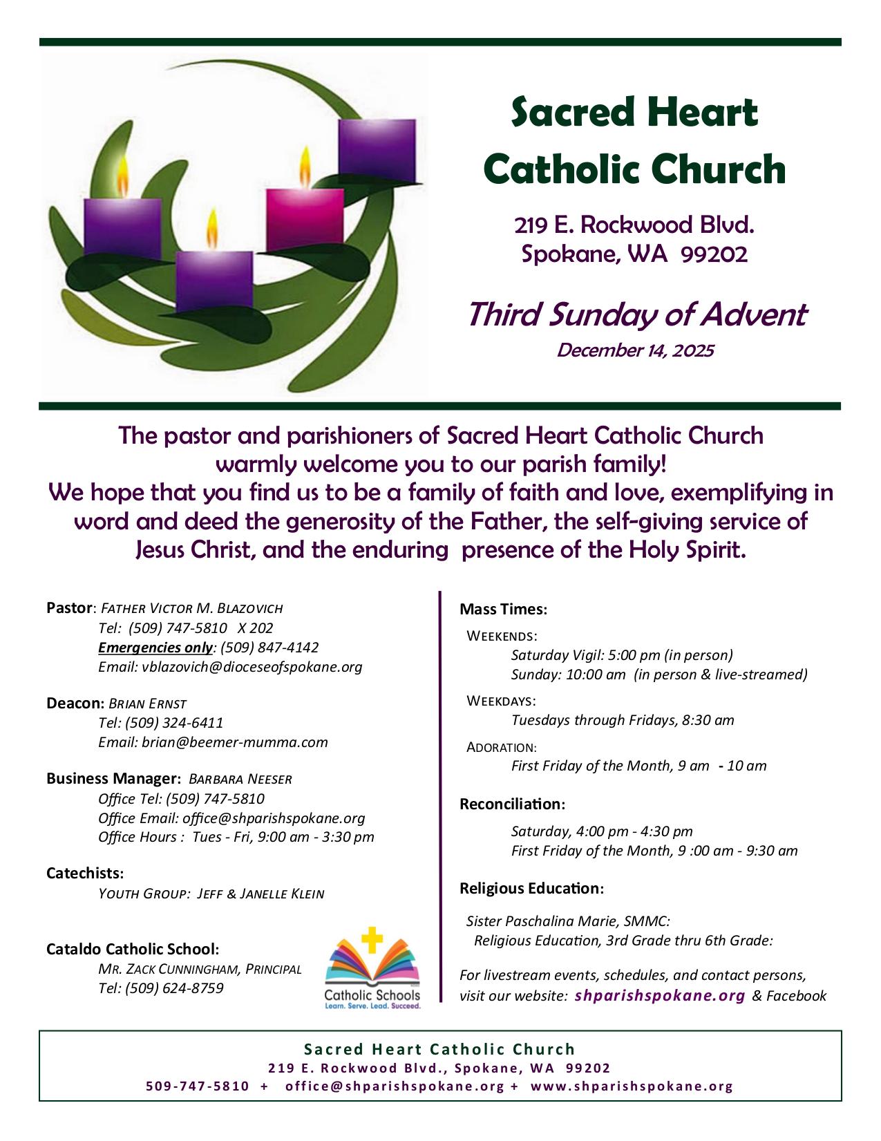 december 14, 2025 Bulletin