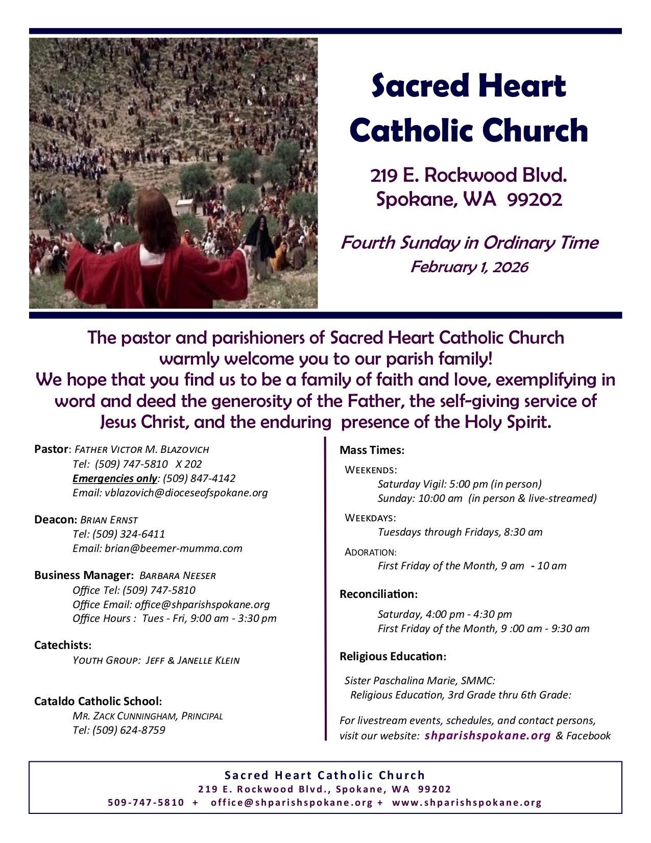 february 1, 2026 Bulletin