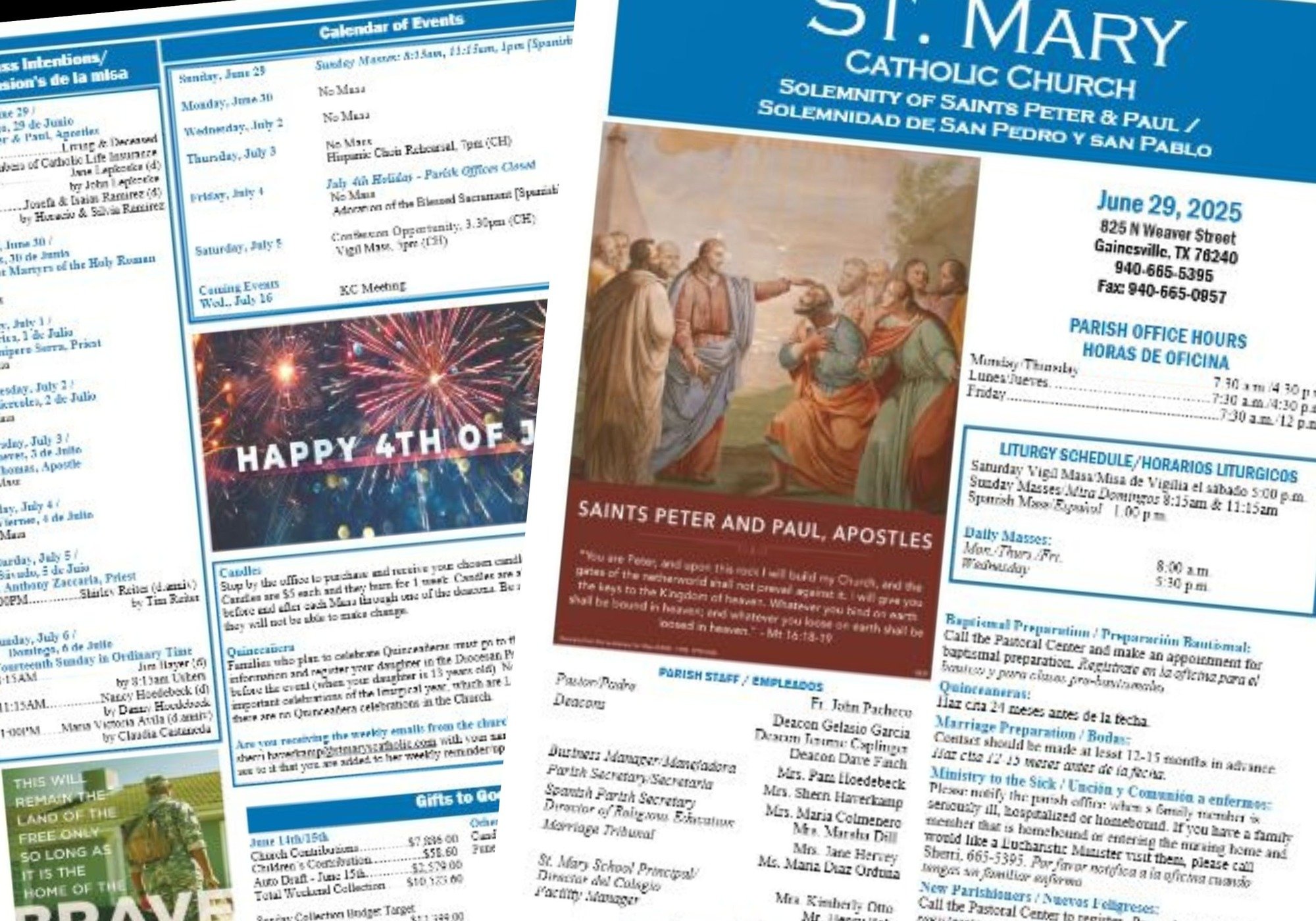 st mary weekly bulletin