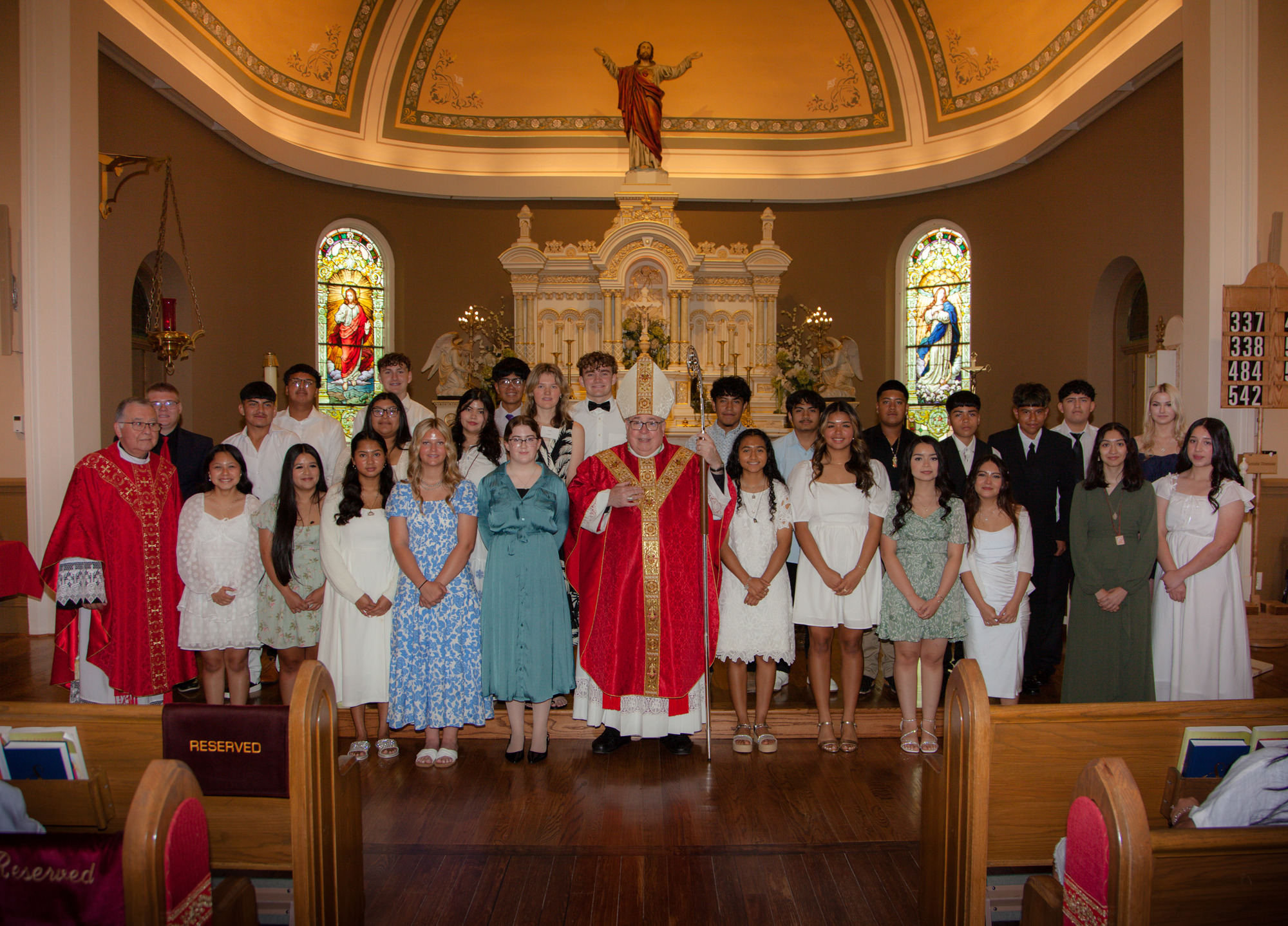 Confirmation class at st marys