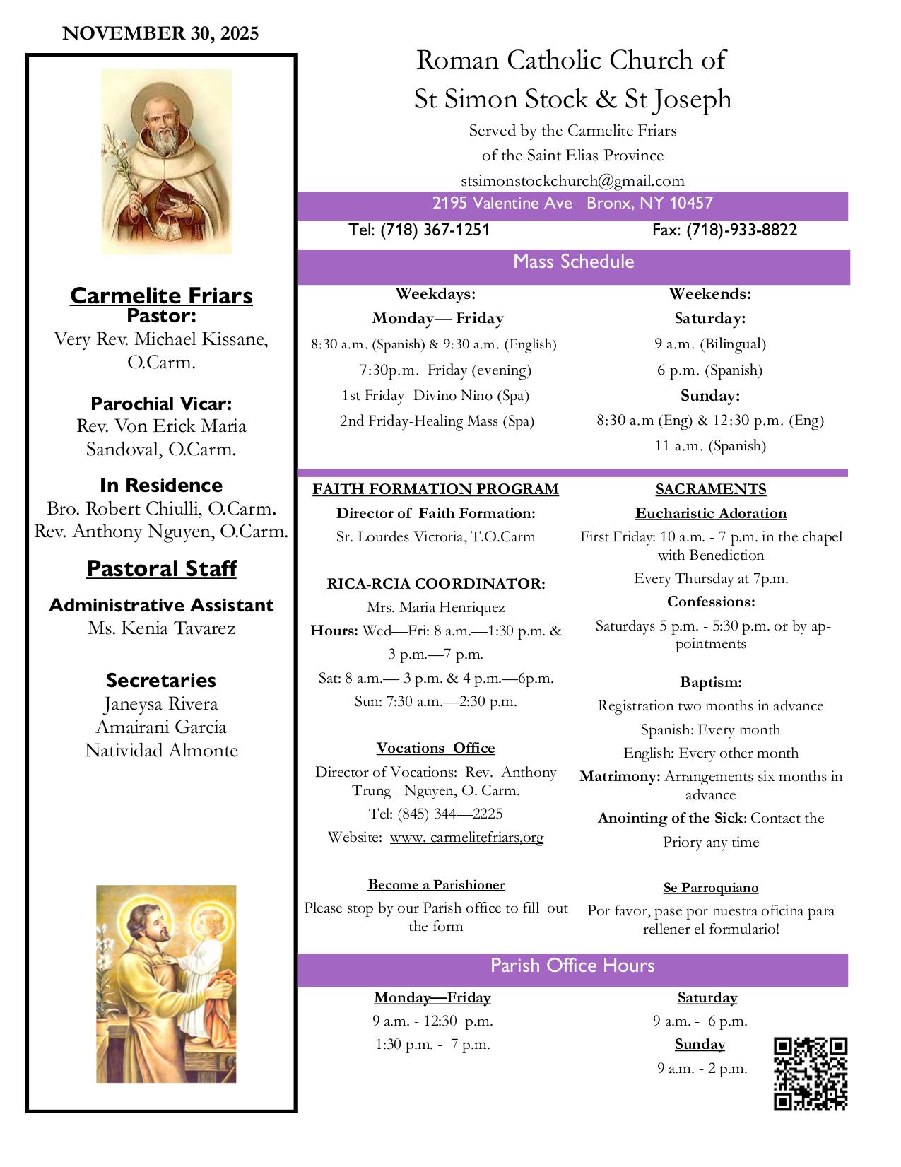 november 30, 2025 Bulletin