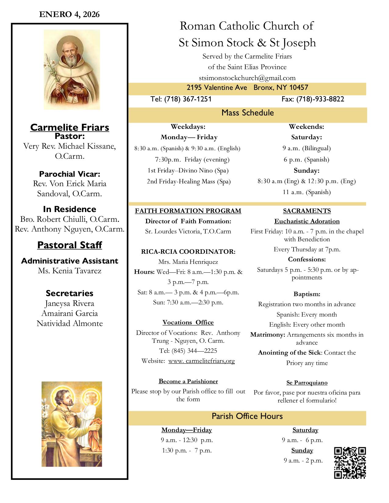 january 4, 2026 Bulletin