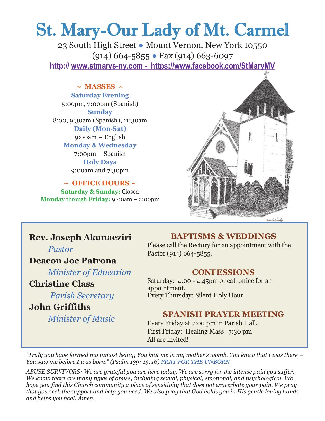 august 24, 2025 Bulletin