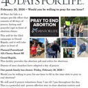 40 Days for Life-Day of Prayer