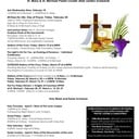 Lent/Easter Schedule 2026