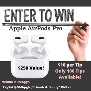 Tip Board Raffle - Apple AirPods Pro