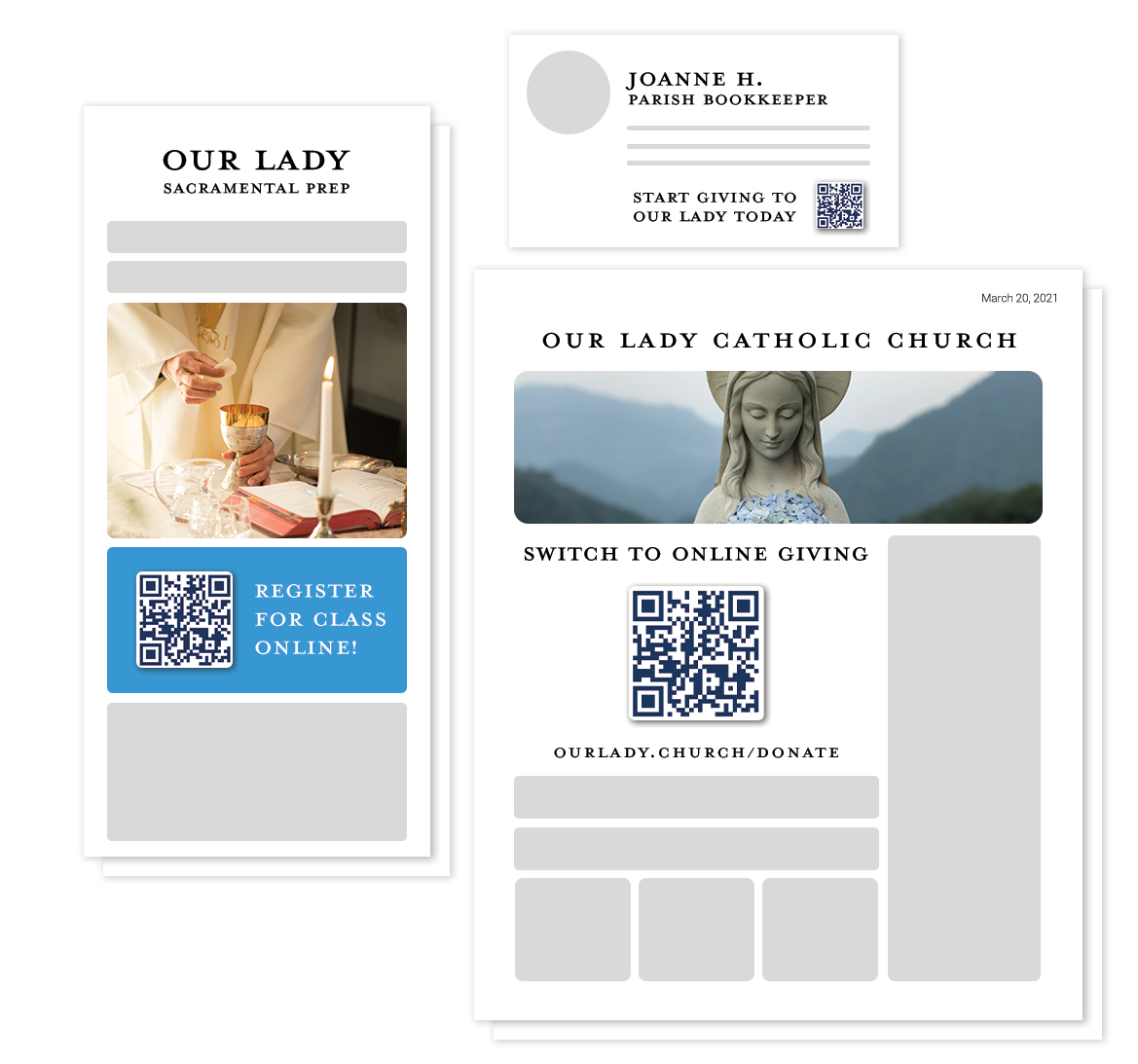 Accept online payments and registration fees using a QR code