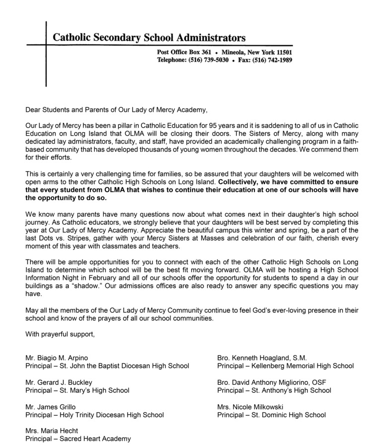 Our Lady of Mercy Academy