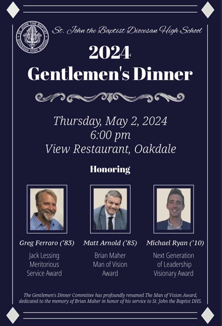 2024 St. John the Baptist Gentlemen's Dinner