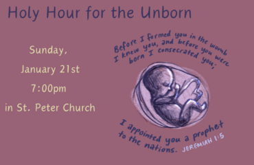 Holy Hour for the Unborn