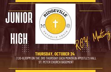Ridgeville Catholic Youth (RCY) - Junior High School