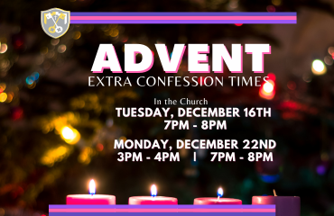 Advent Extra Confession Times