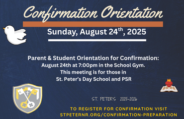 Confirmation Orientation