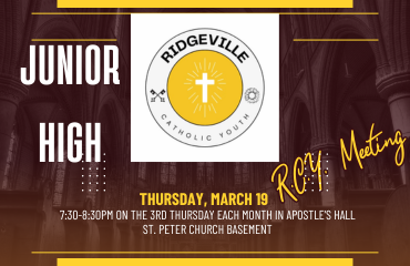Ridgeville Catholic Youth (RCY) - Junior High School