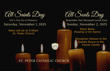 All Saints + All Souls Mass Times